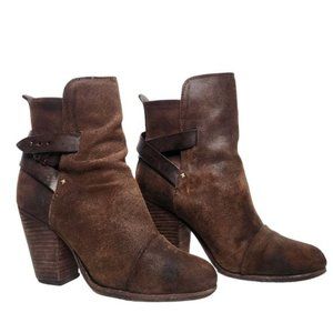 RAG & BONE Kinsey Brown Leather Ankle Boot